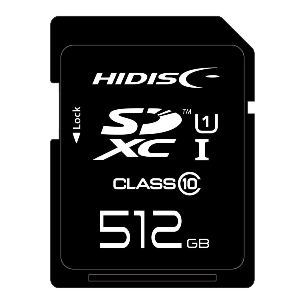 2023新生活-HIDISC 超高速SDXCカード 512GB UHS-I Class10 U3/V30対応